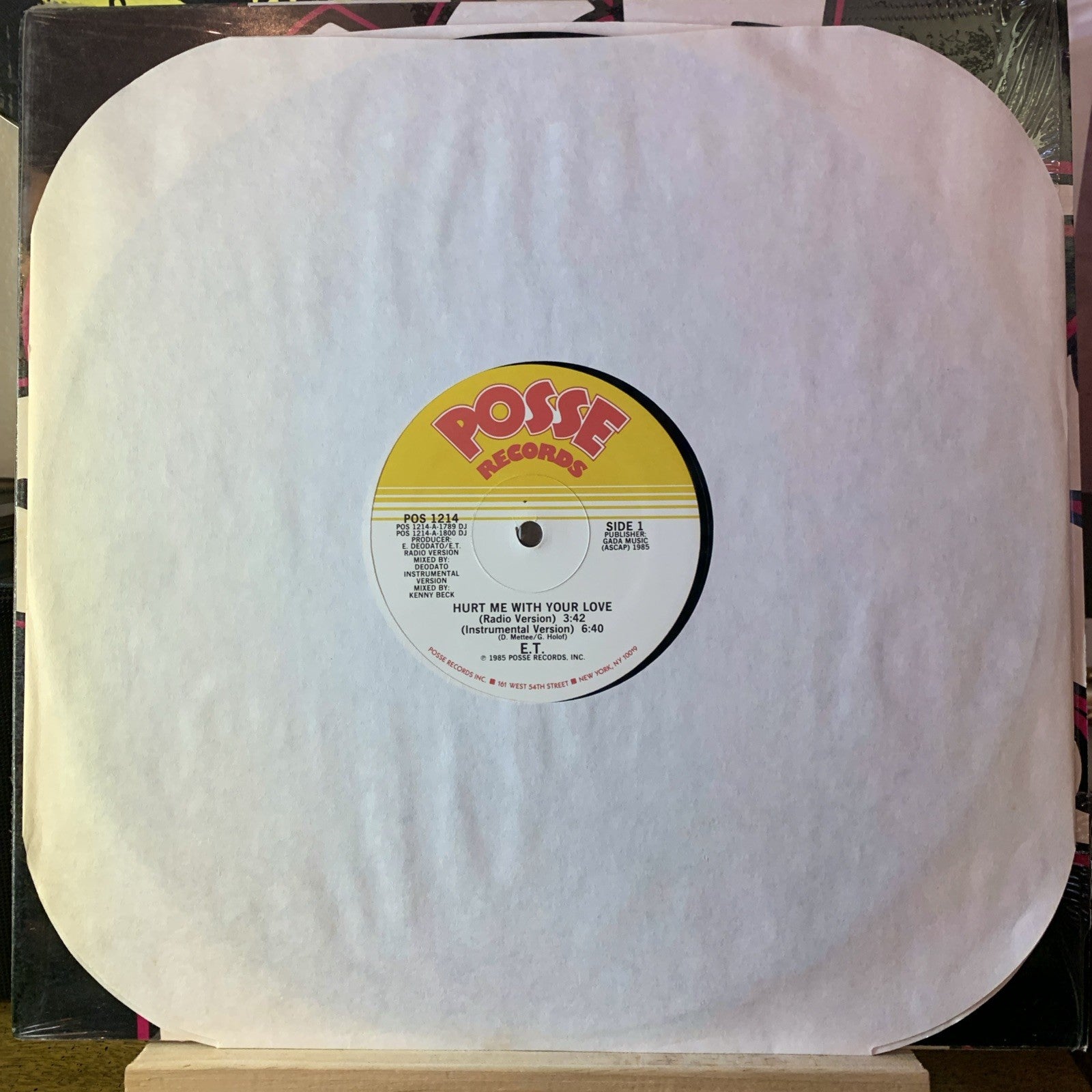 E.T. – Hurt Me With Your Love- Posse Records – POS 1214 - 12” Single - NM(M-)