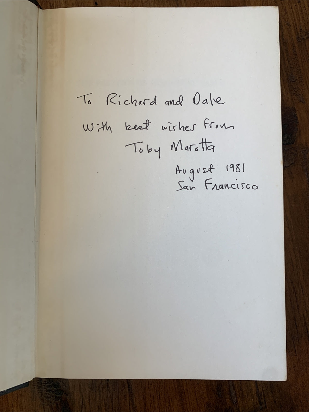 The Politics of Homosexuality - Toby Marotta - Inscribed First Edition