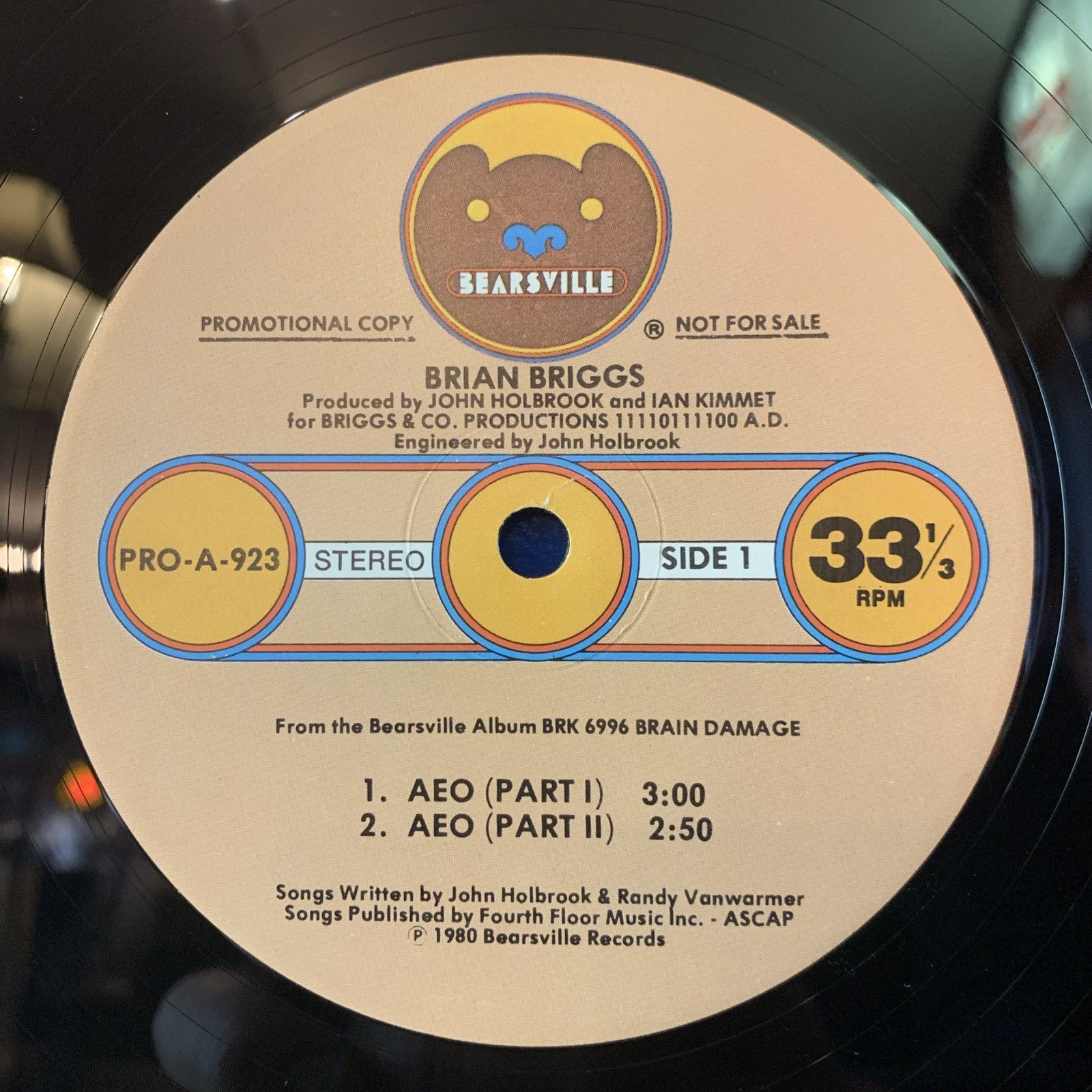 Brian Briggs ‎– Special Sampler (Selected Music From Brian Damage) - PROMO - NM
