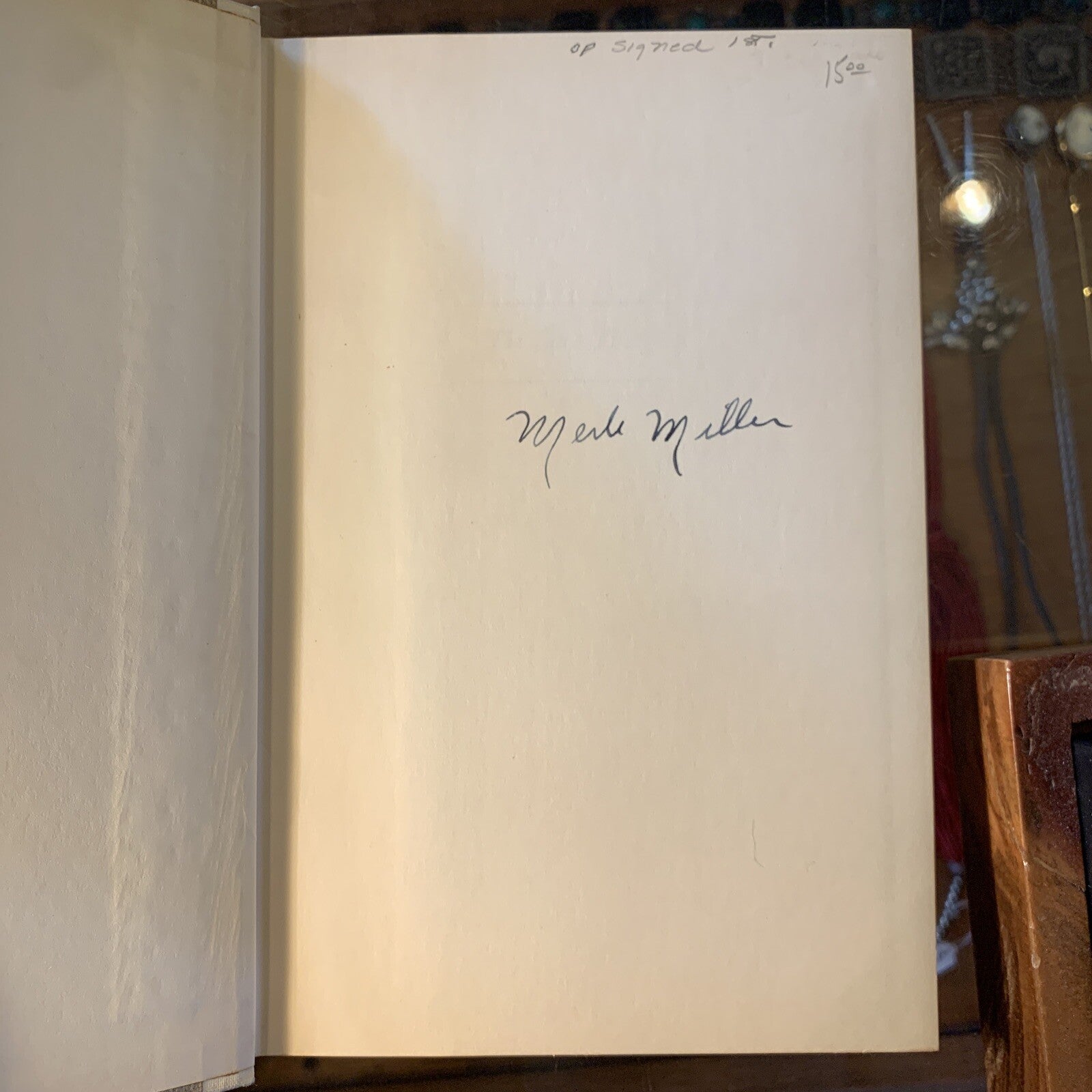 The Sure Thing Merle Miller Signed First Edition 1949