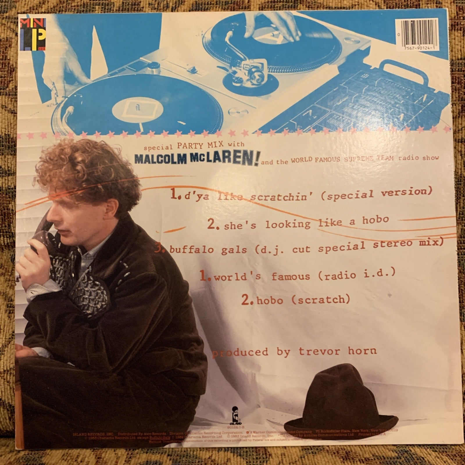 Malcolm Mclaren - D'ya Like Scratchin' -  Island Records ‎– Gold Promo - NM/NM
