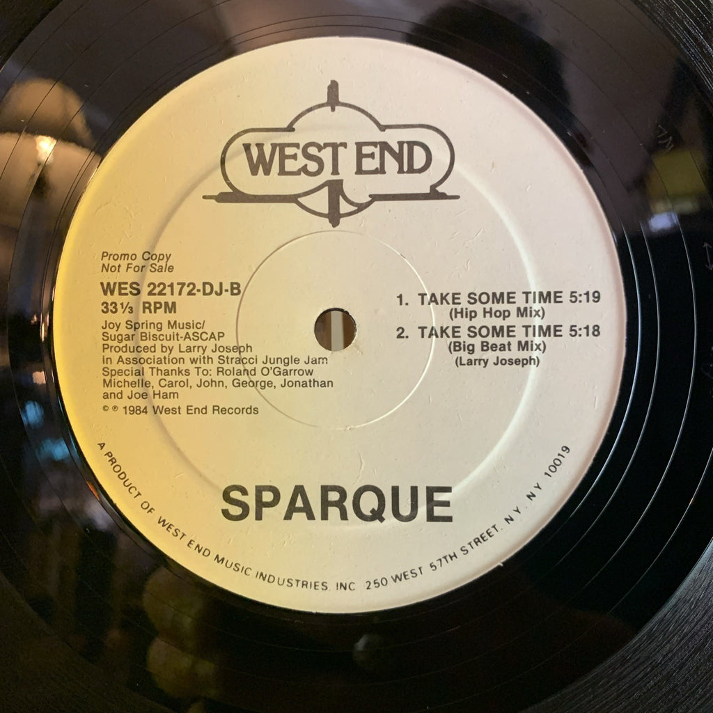 Sparque – Take Some Time - West End Records – WES 22172-DJ - NM+