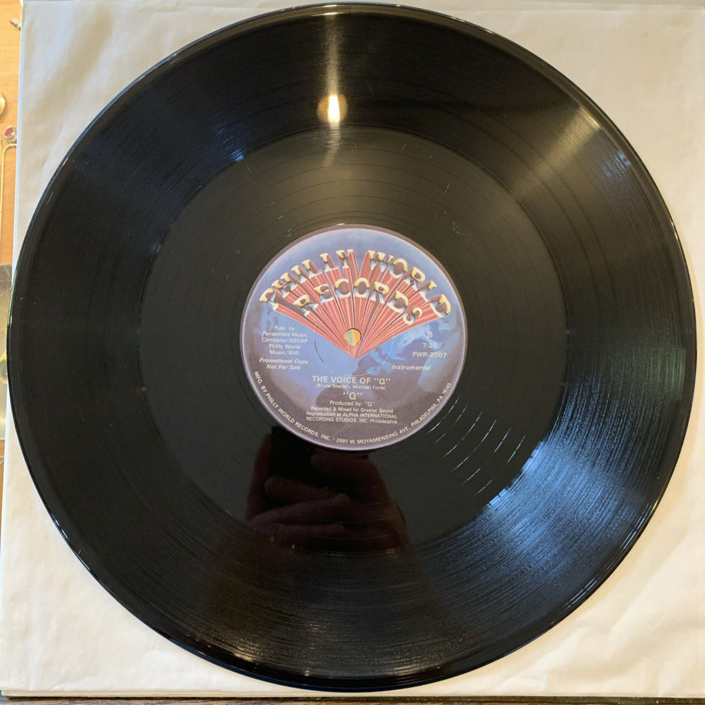 Q The Voice Of "Q" Vinyl Single 12inch EX Philly World Records