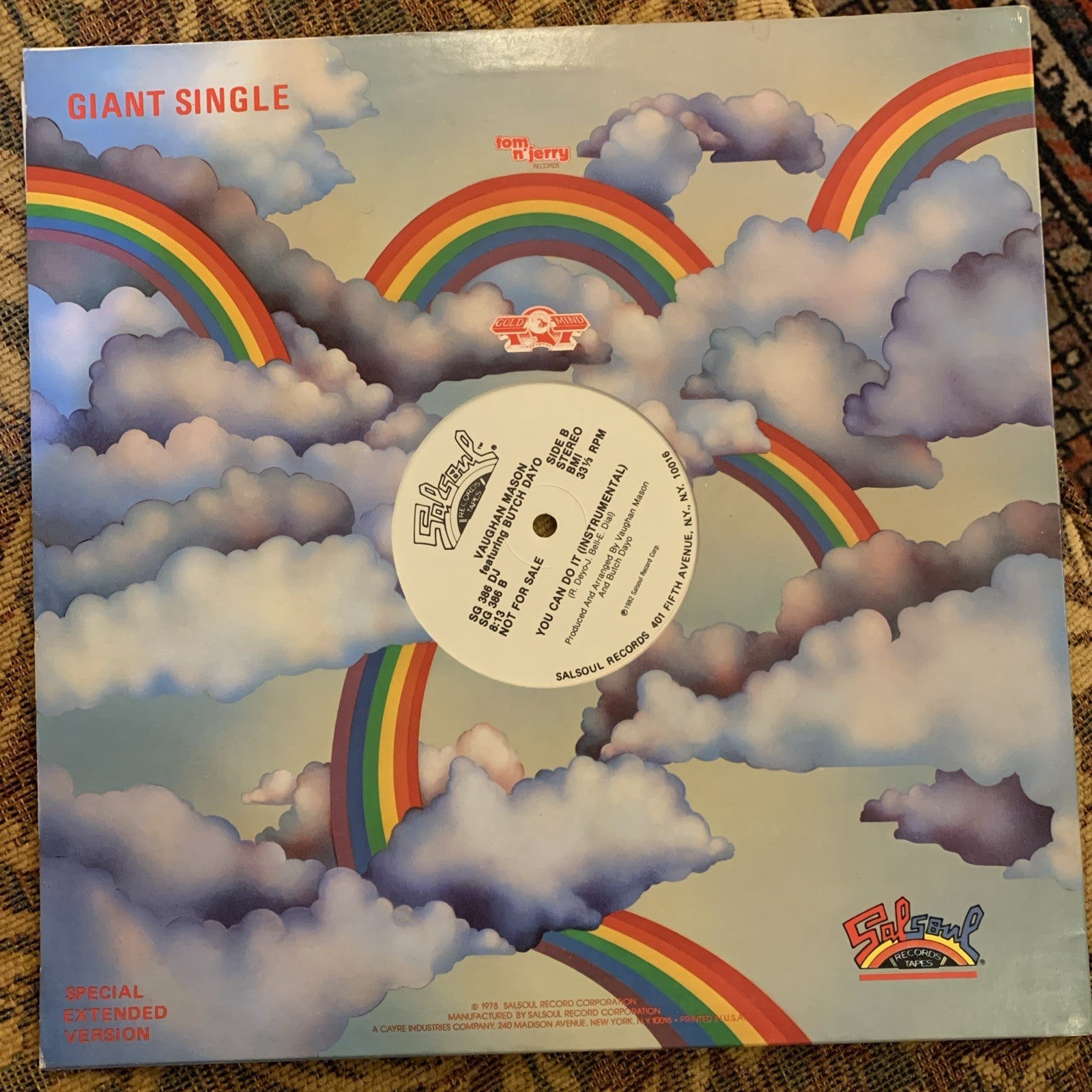 Vaughan Mason Featuring Butch Dayo – You Can Do It - Salsoul Records – Promo NM+