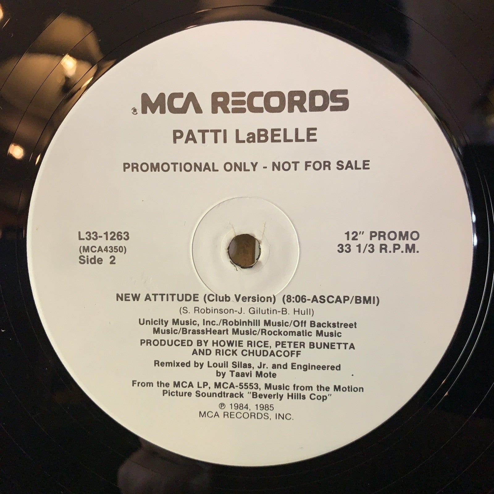 Patti LaBelle ‎– New Attitude - MCA Records ‎– L33-1263 - 12” Promo - NM (M-)