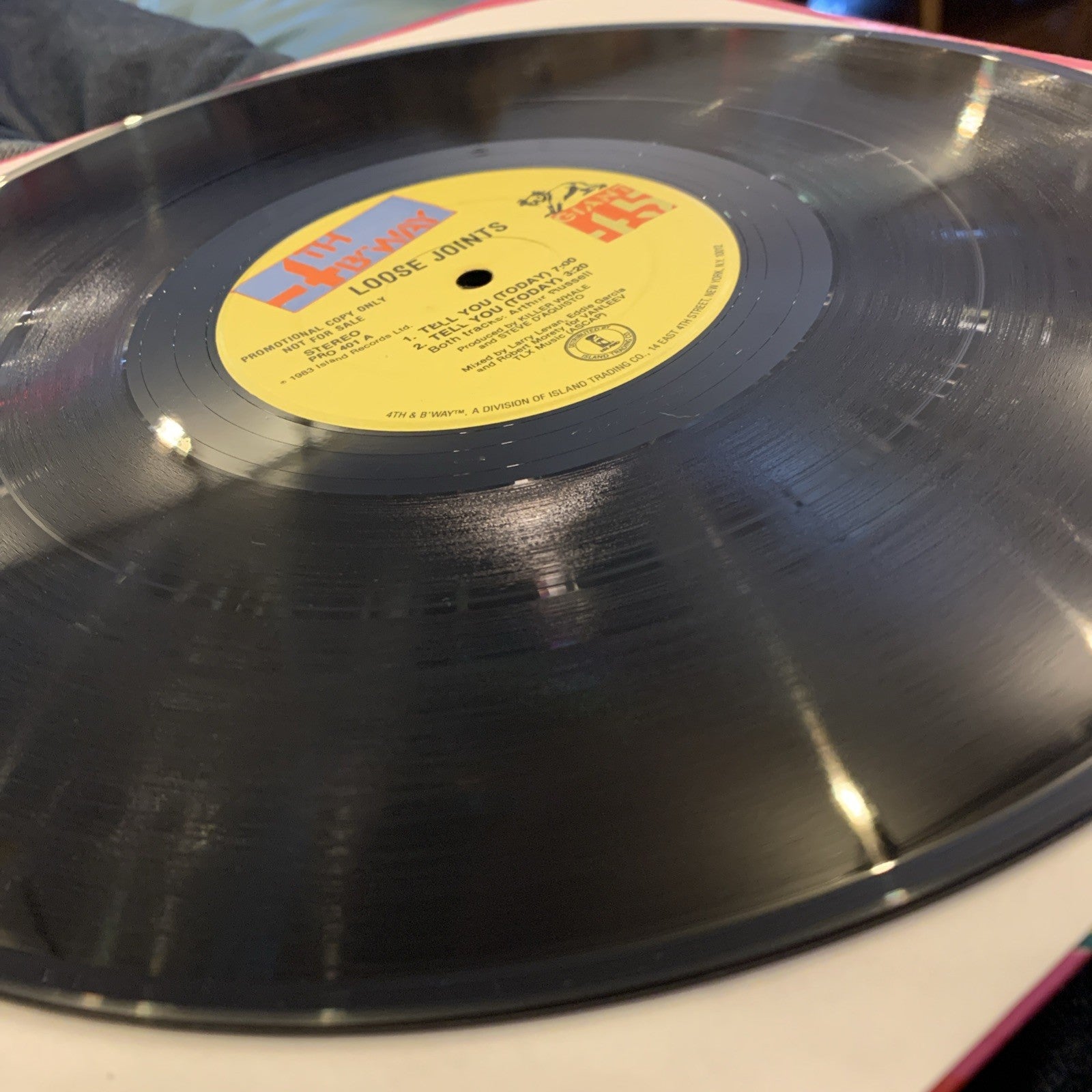 Loose Joints ‎– Tell You (Today) -  4th & Broadway ‎– PRO 401- Promo - NEAR MINT