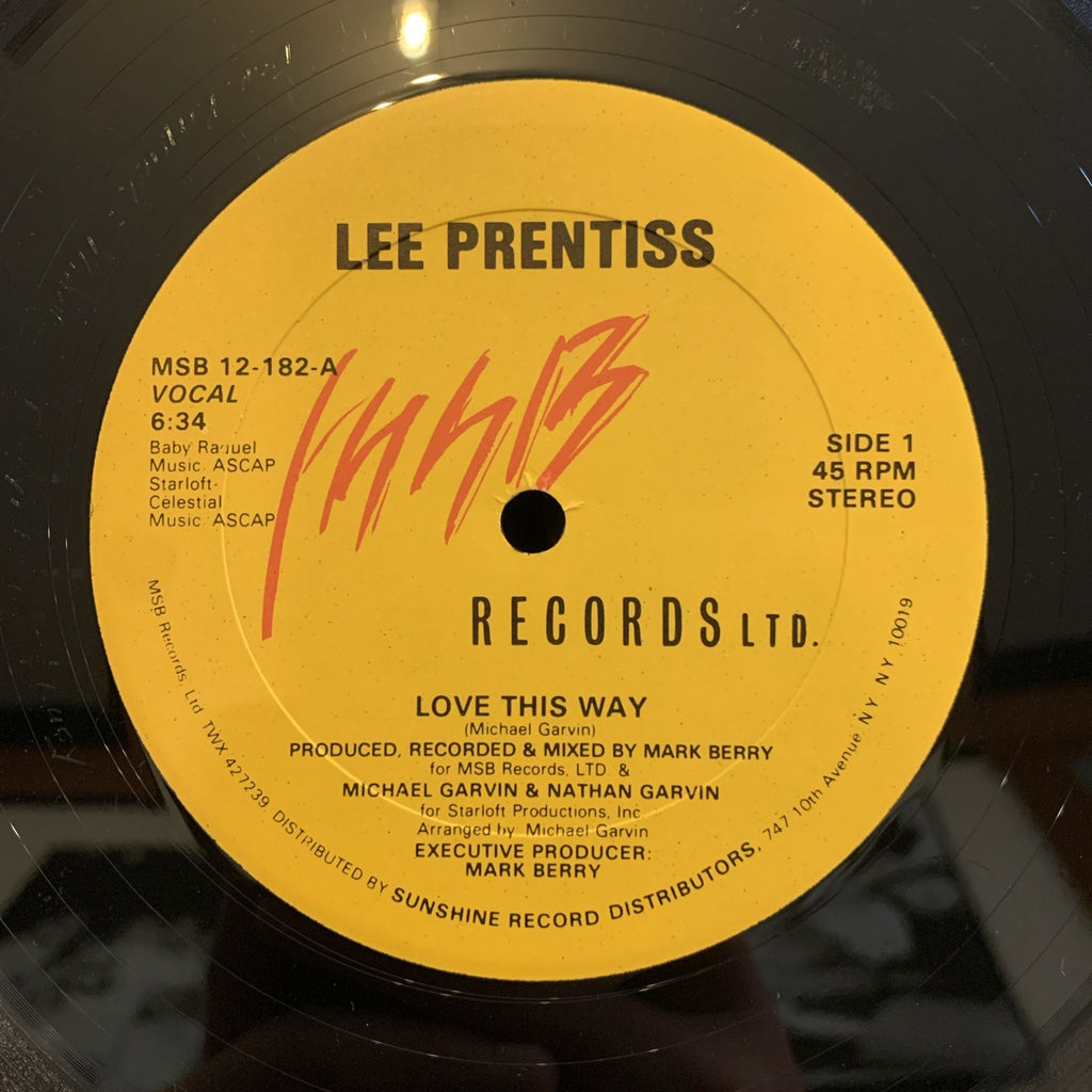 Lee Prentiss – Love This Way - MSB 12-182 -  NEAR MINT