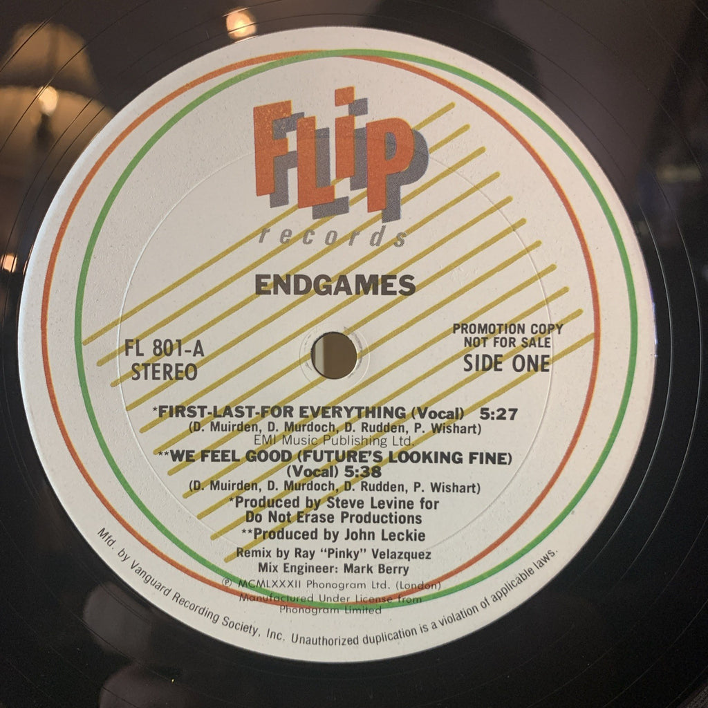 Endgames – First-Last-For Everything - Flip Records – FL 801 - 12” Promo NM(M-)
