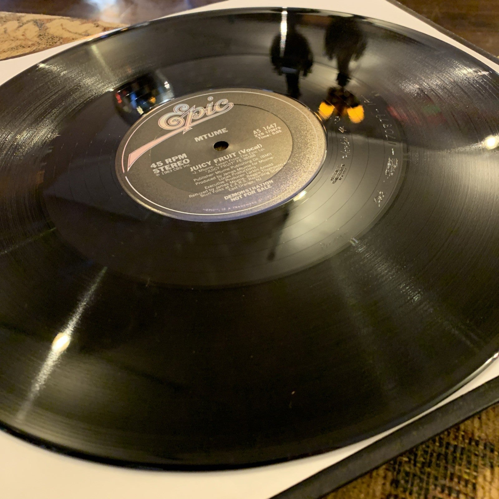 Mtume ‎– Juicy Fruit -  Epic ‎– AS 1647 - 12” Promo - NEAR MINT+