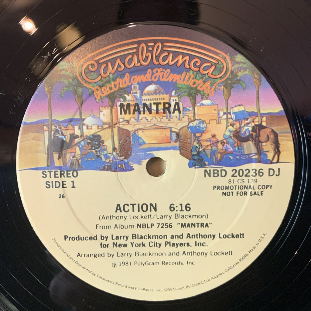 Mantra – Action - Casablanca – NBD 20236 DJ - 12” Promo - NEAR MINT+