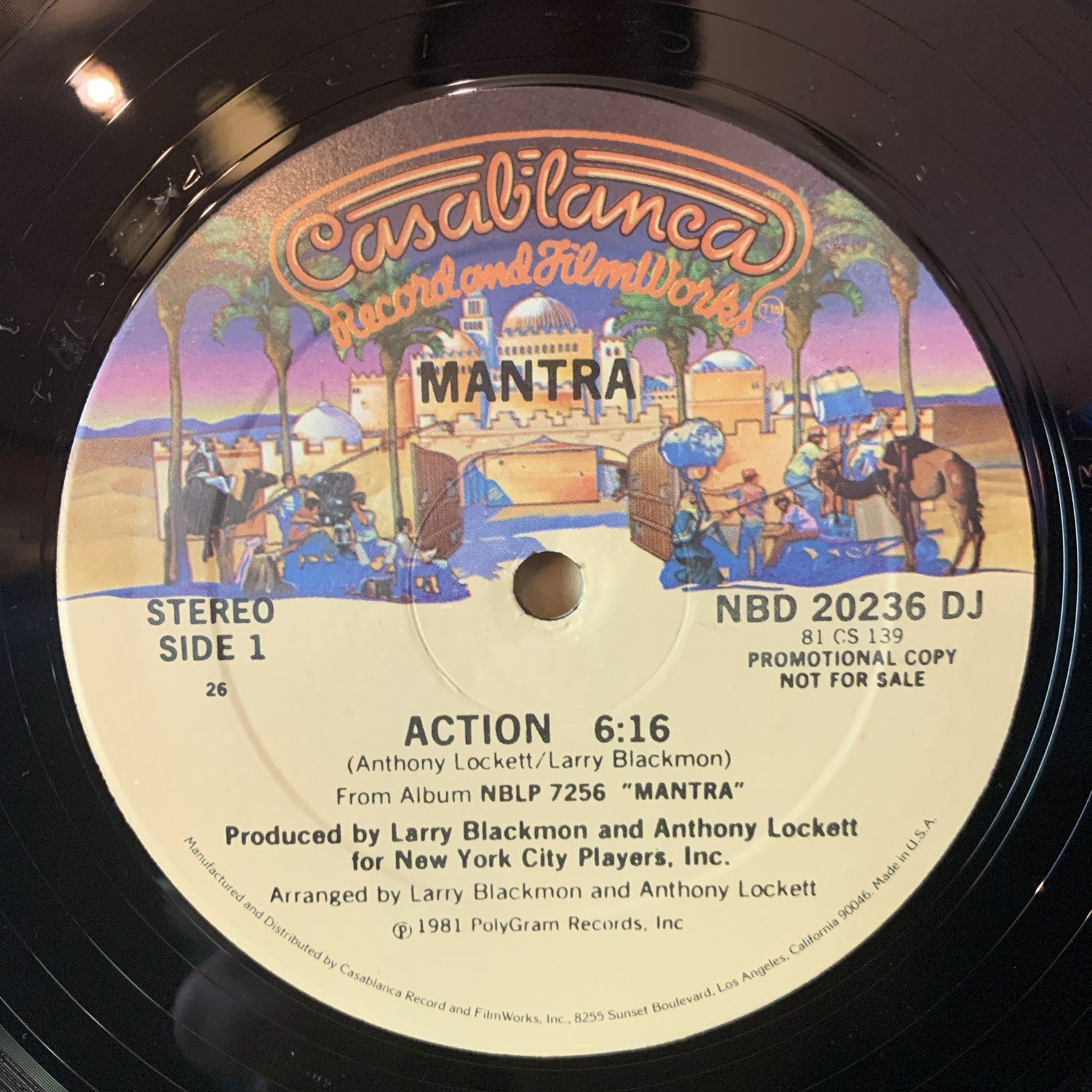 Mantra – Action - Casablanca – NBD 20236 DJ - 12” Promo - NEAR MINT+
