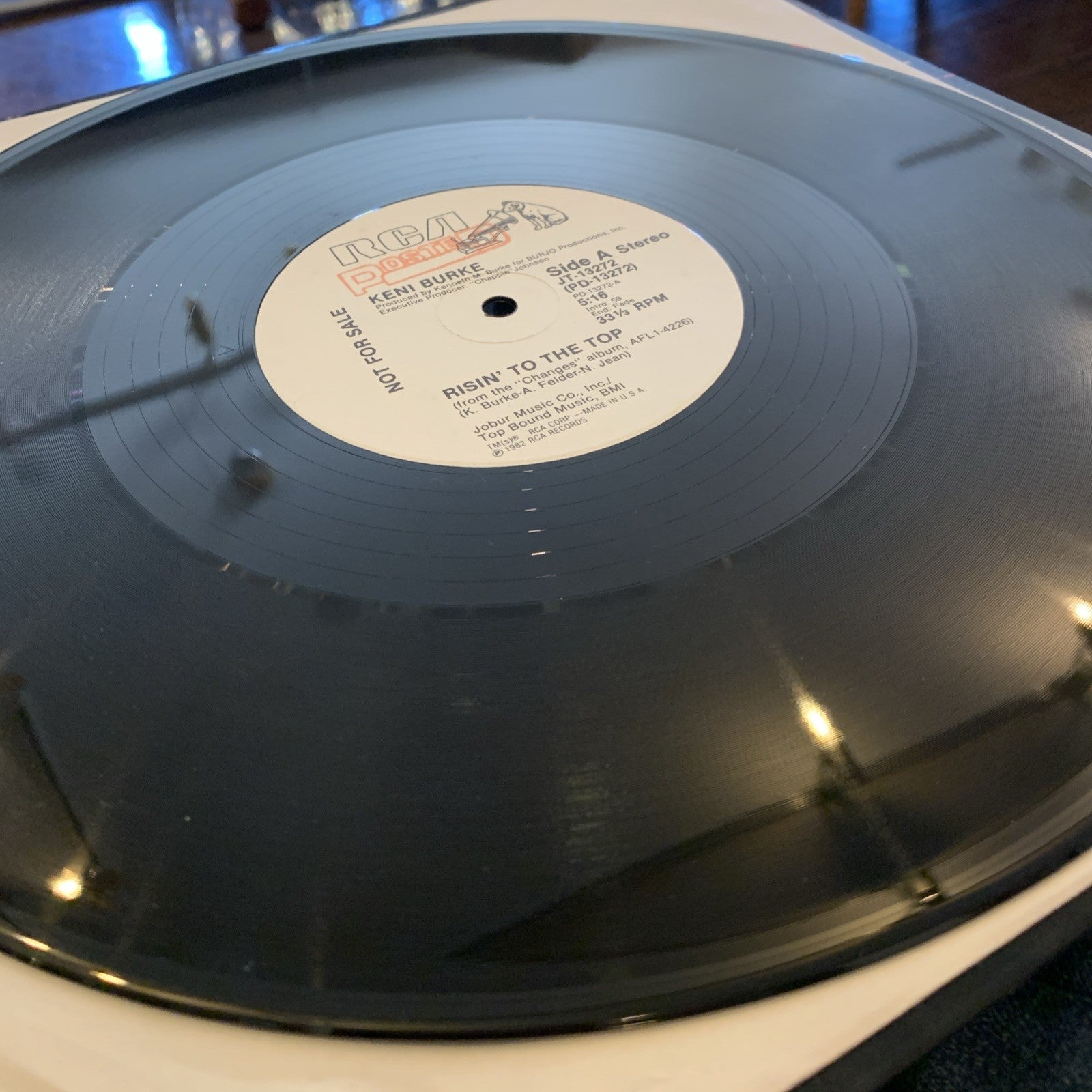 Keni Burke ‎– Risin' To The Top - RCA Jt-13272 - White Label Promo - Near Mint+