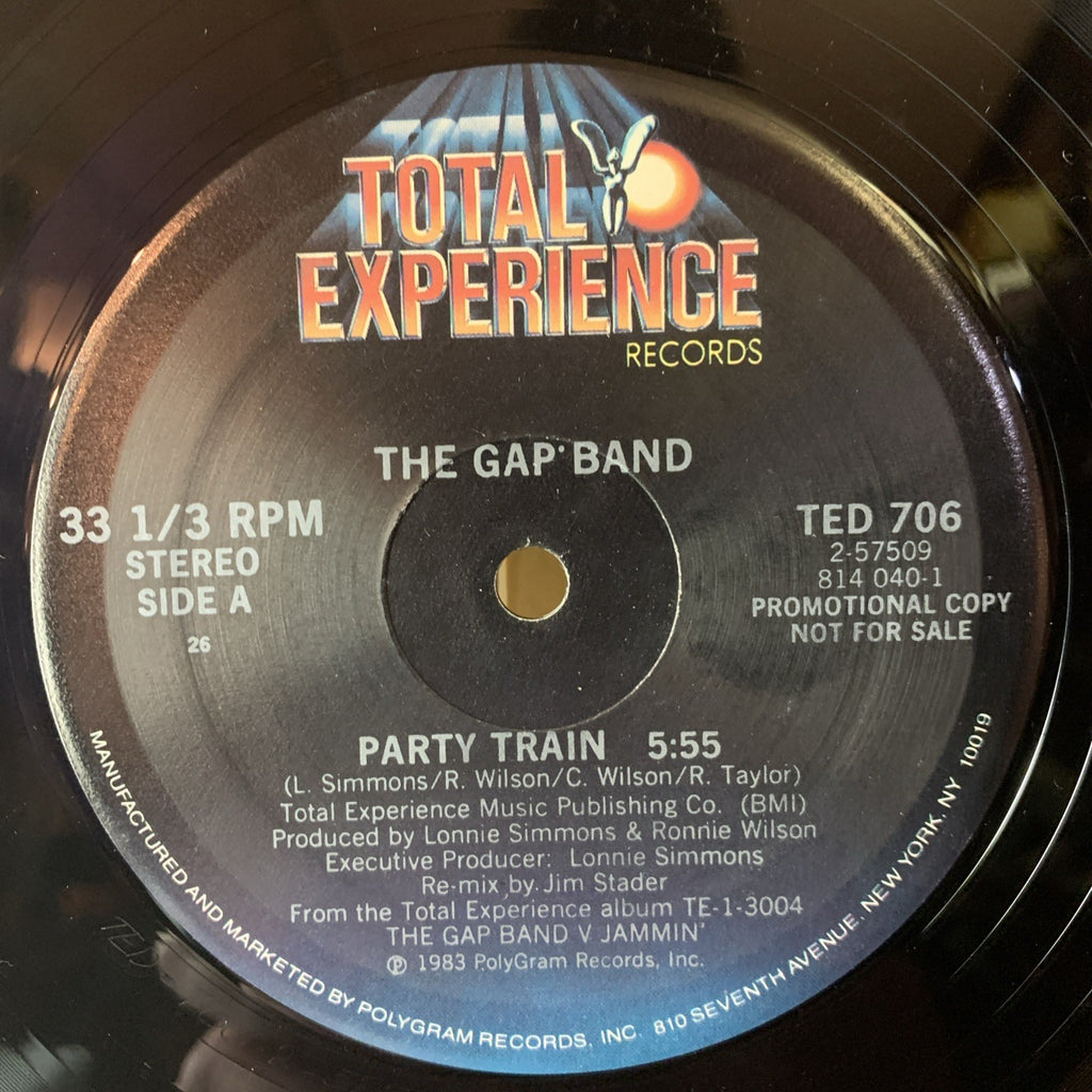 The Gap Band ‎– Party Train -  Total Experience Records ‎- 12” Promo - NM (M-)