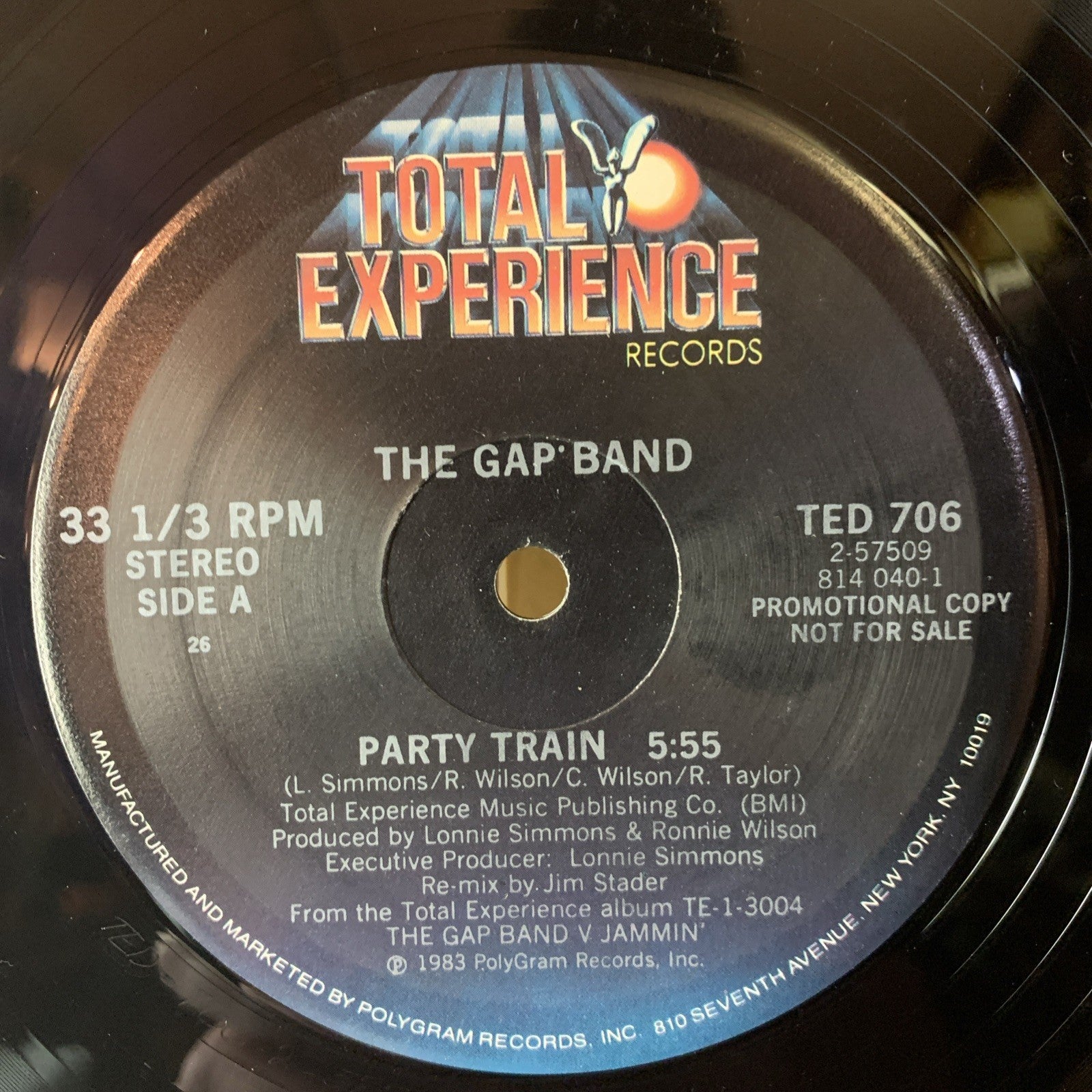 The Gap Band ‎– Party Train -  Total Experience Records ‎- 12” Promo - NM (M-)