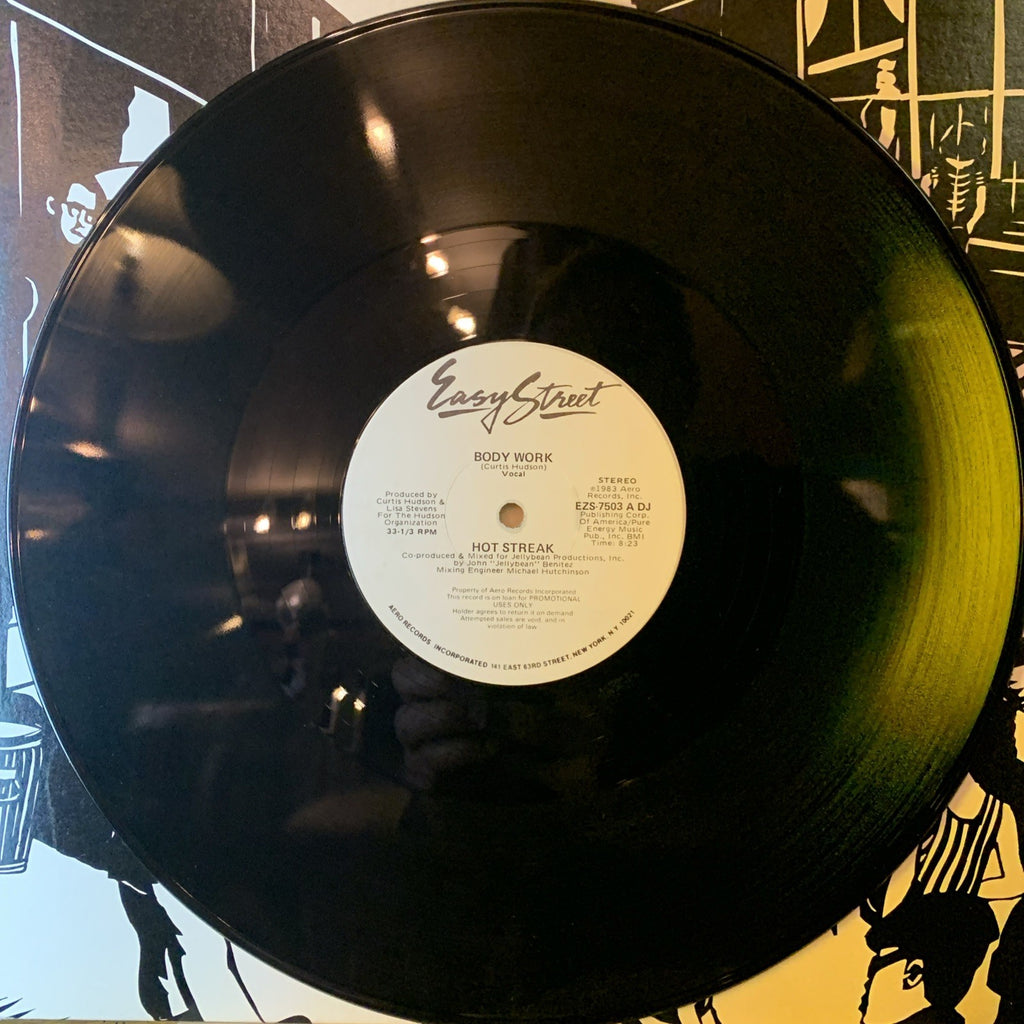 Hot Streak ‎– Body Work -  Easy Street Records - 12” Promo - NM (M-)