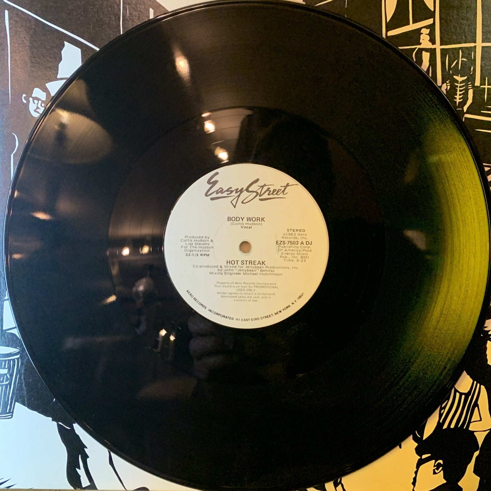 Hot Streak ‎– Body Work -  Easy Street Records - 12” Promo - NM (M-)