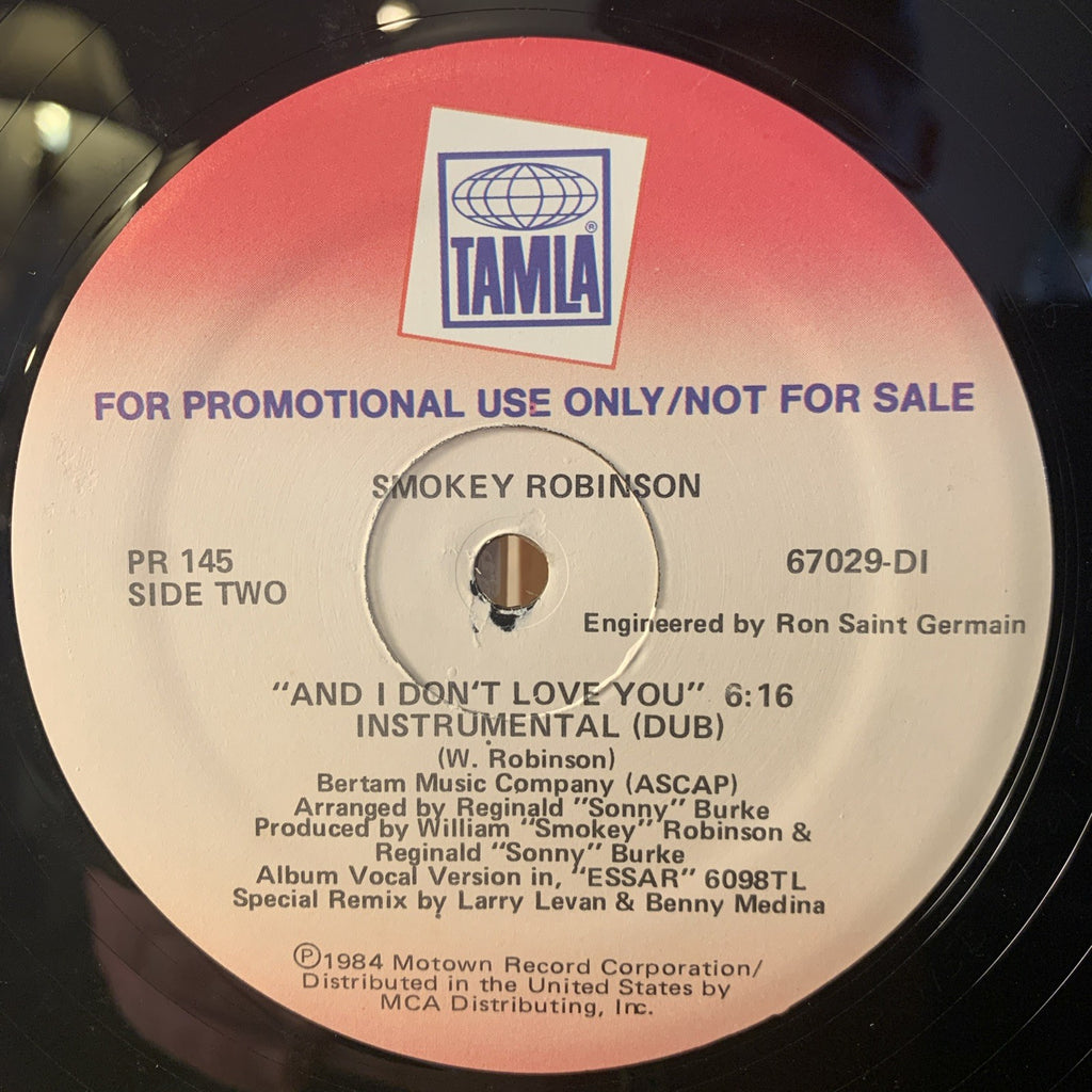 Smokey Robinson – And I Don't Love You - Tamla – PR-145 - 12” Promo - NEAR MINT+