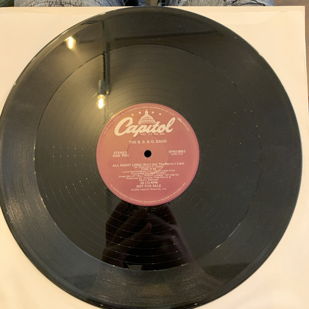 The B.B. & Q. Band - All Night Long (She's Got The Moves I Like) (12", Promo) NM