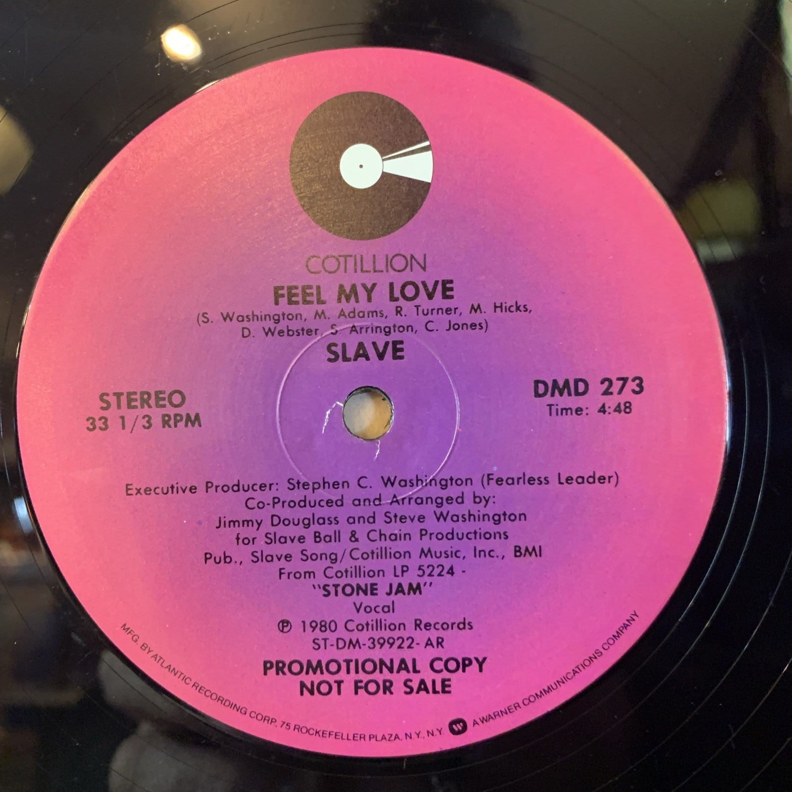 Slave ‎– Feel My Love - Atlantic – DMD 273 - 12” Promo - NEAR MINT+
