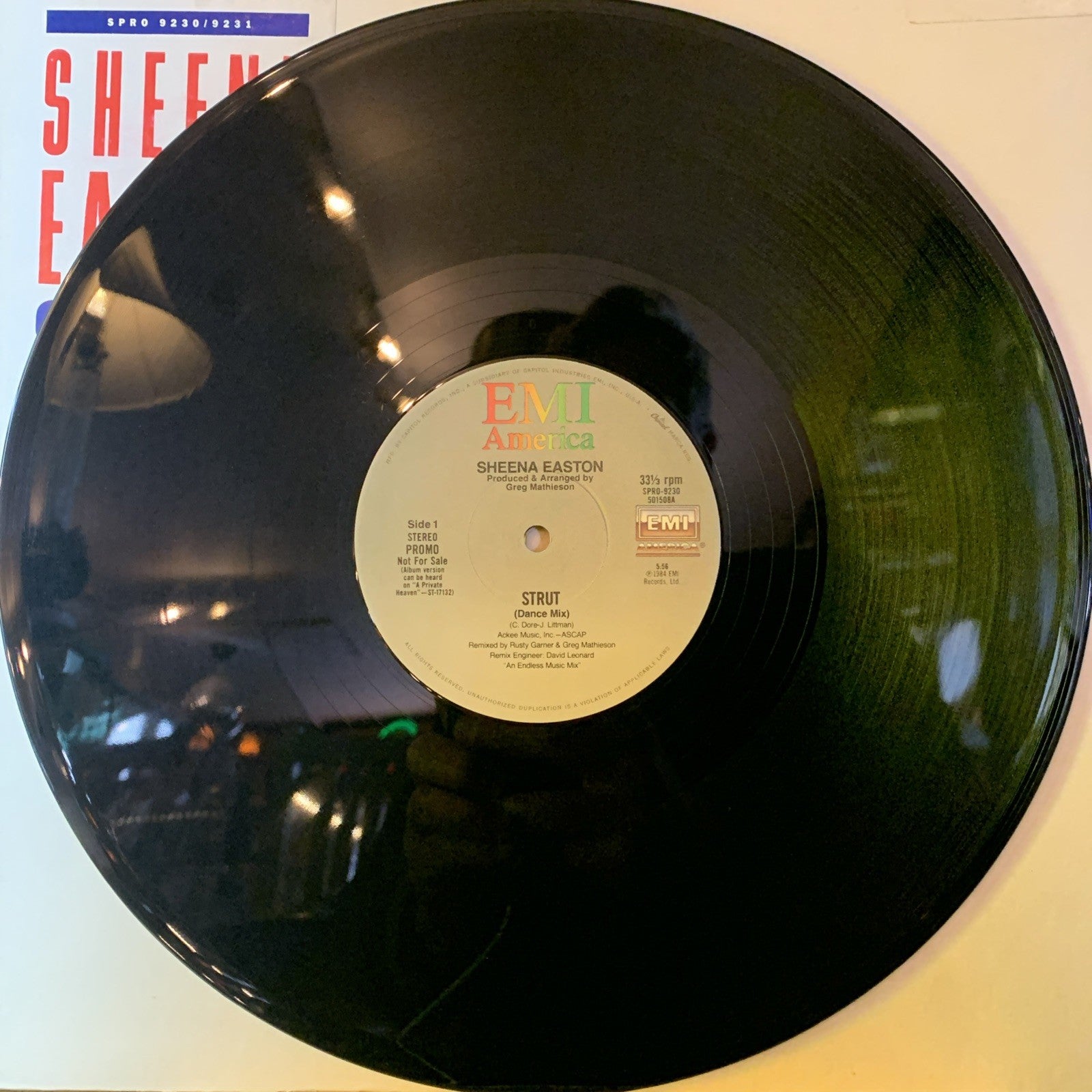 Sheena Easton – Strut - EMI America – SPRO-9230 - 12” Promo - NM(M-)