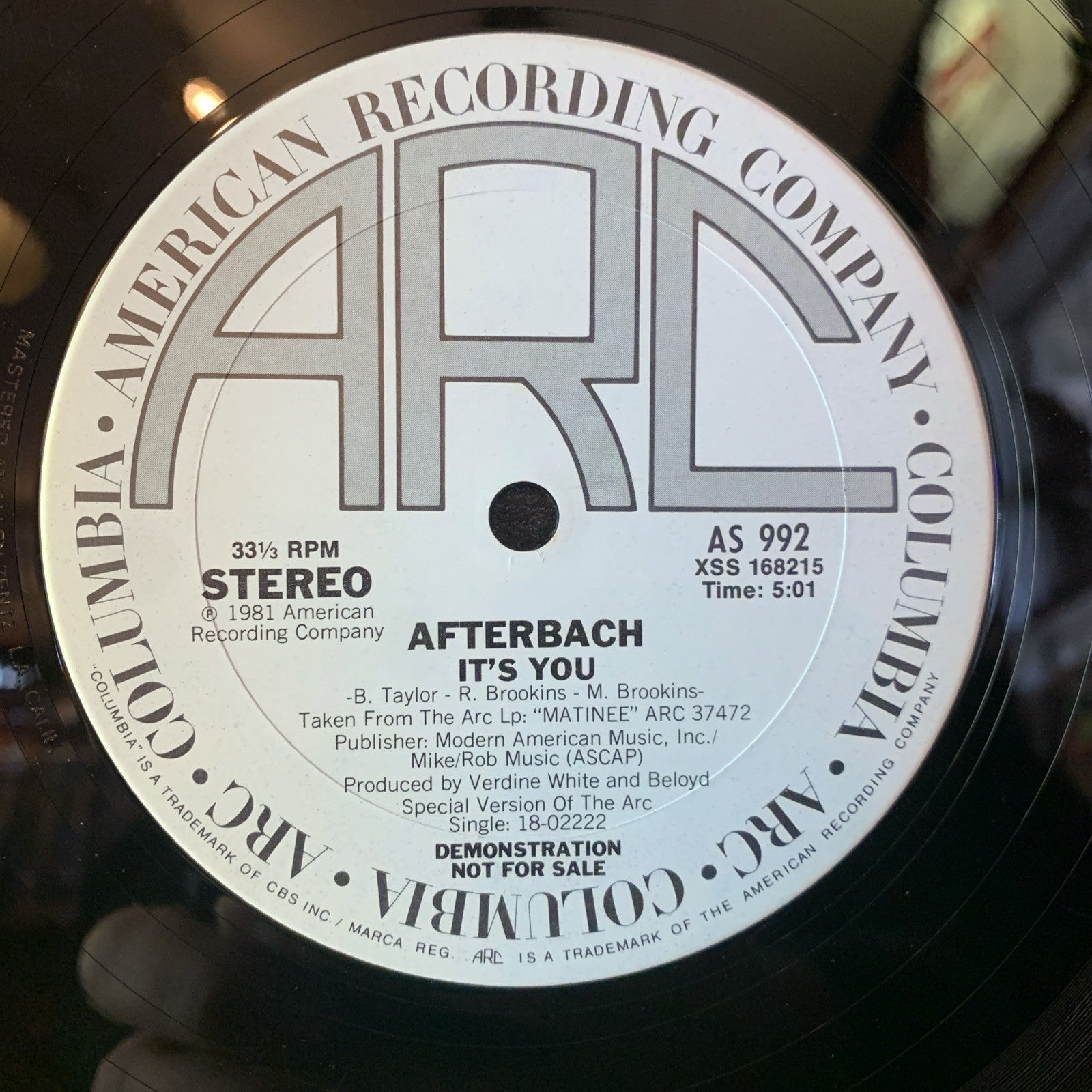 The Emotions / Afterbach – Turn It Out / It's You - ARC – AS 992 - 12” Promo NM