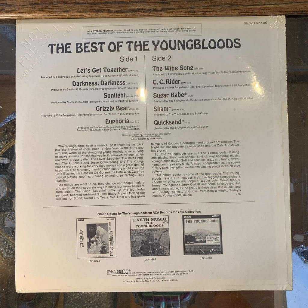 The Best Of The Youngbloods Factory Sealed Promo Copy LSP-4399