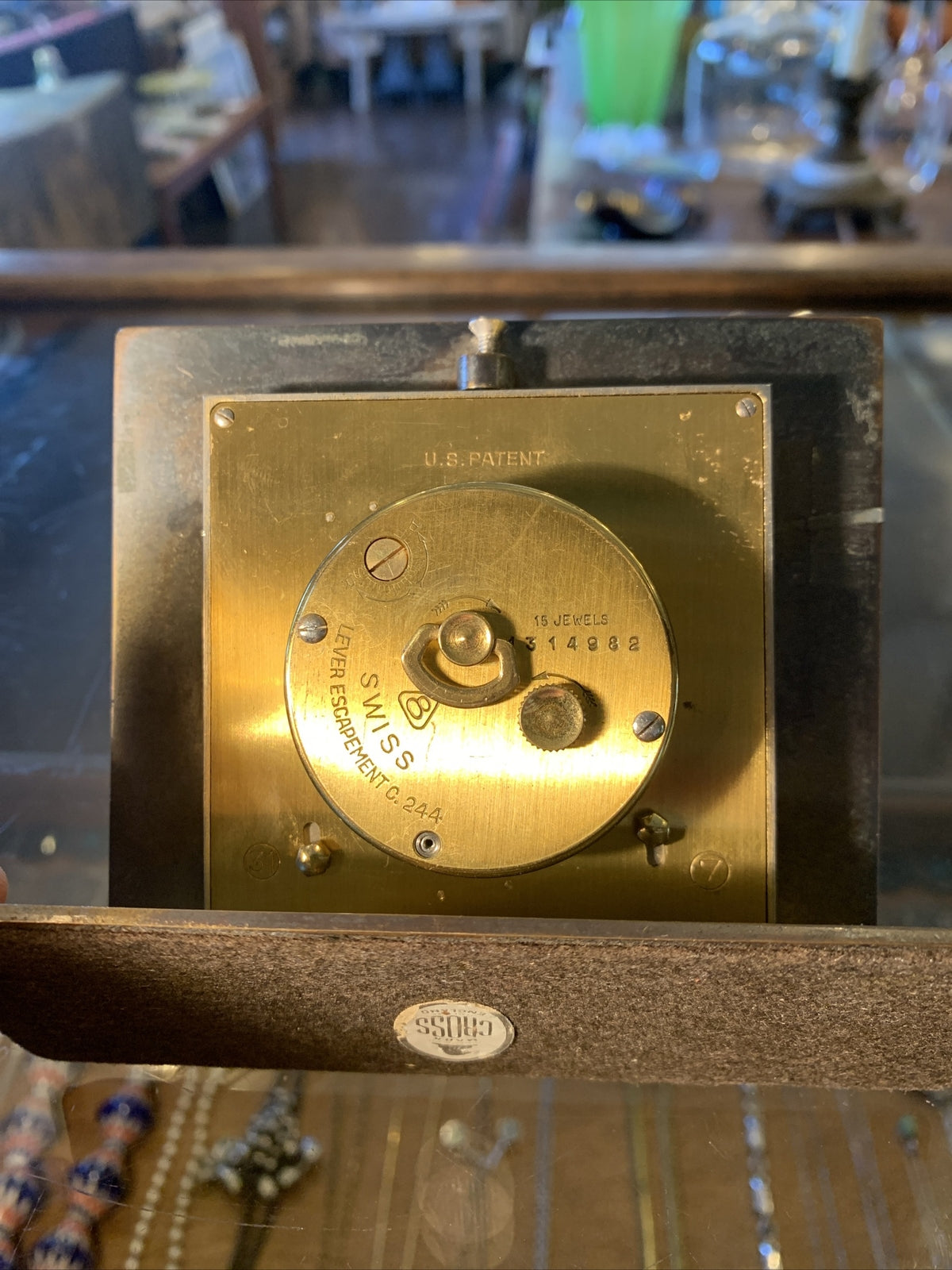 Rare Guardier Day, Date, has a beautiful 15 Swiss Jewel Movement. For Repair.