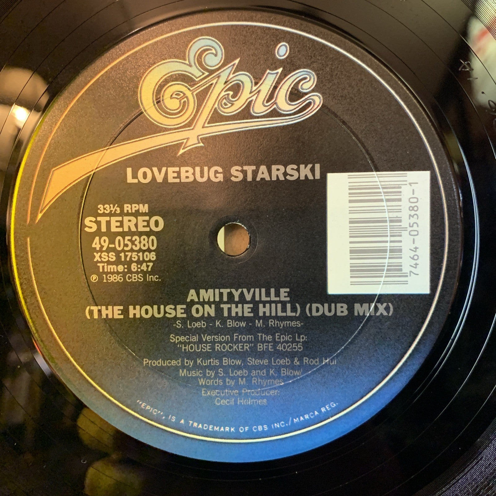 Lovebug Starski – Amityville (The House On The Hill) - Epic – 49-05380 - NM (M-)