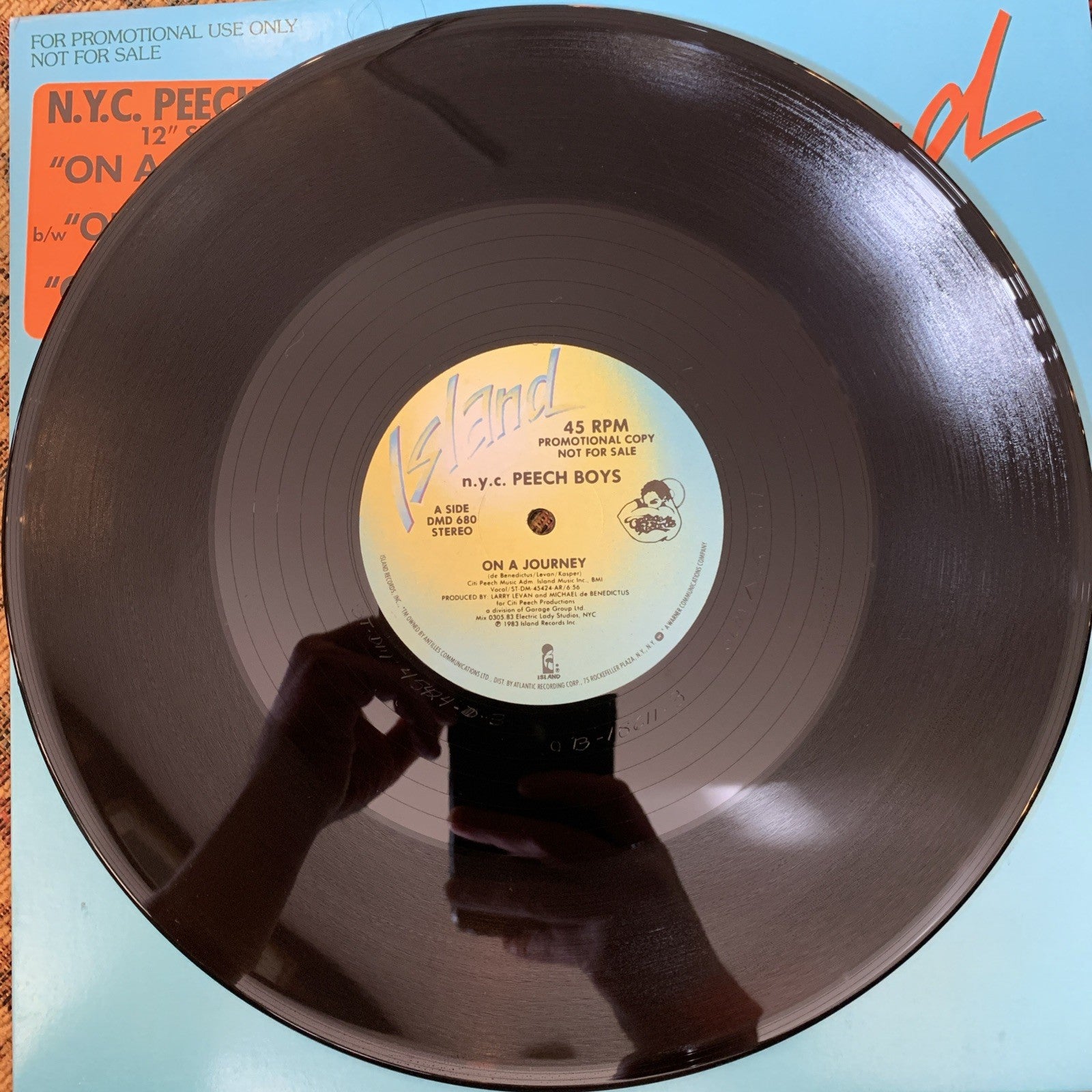 N.Y.C. Peech Boys ‎– On A Journey -  Island Records ‎– DMD 680 - 12” Promo - NM+