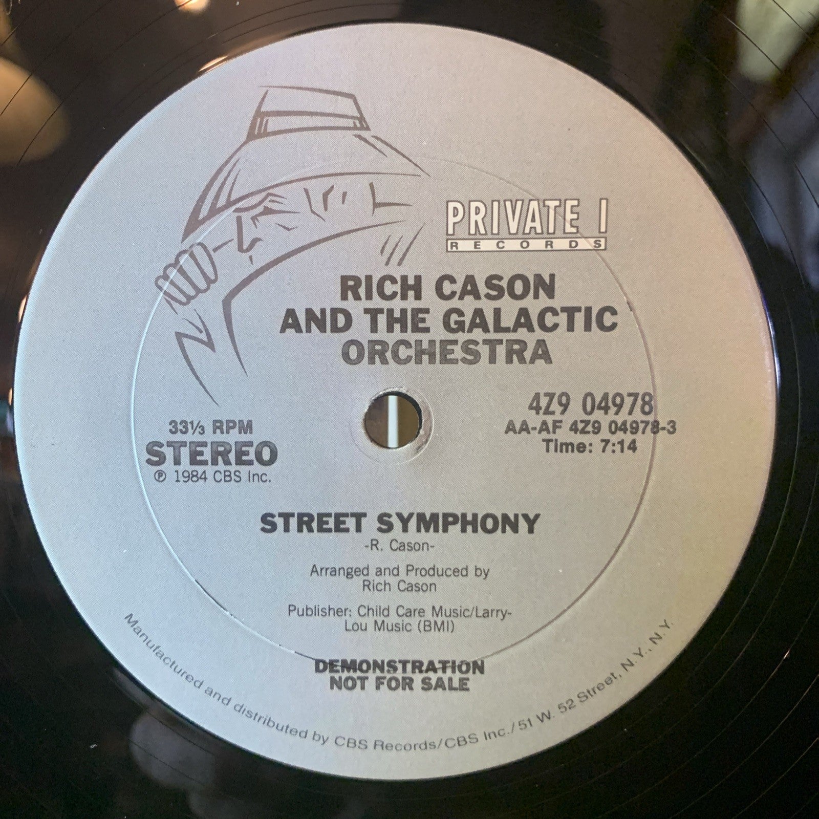 Rich Cason And The Galactic Orchestra – Street Symphony - 12” Promo - NM(M-)