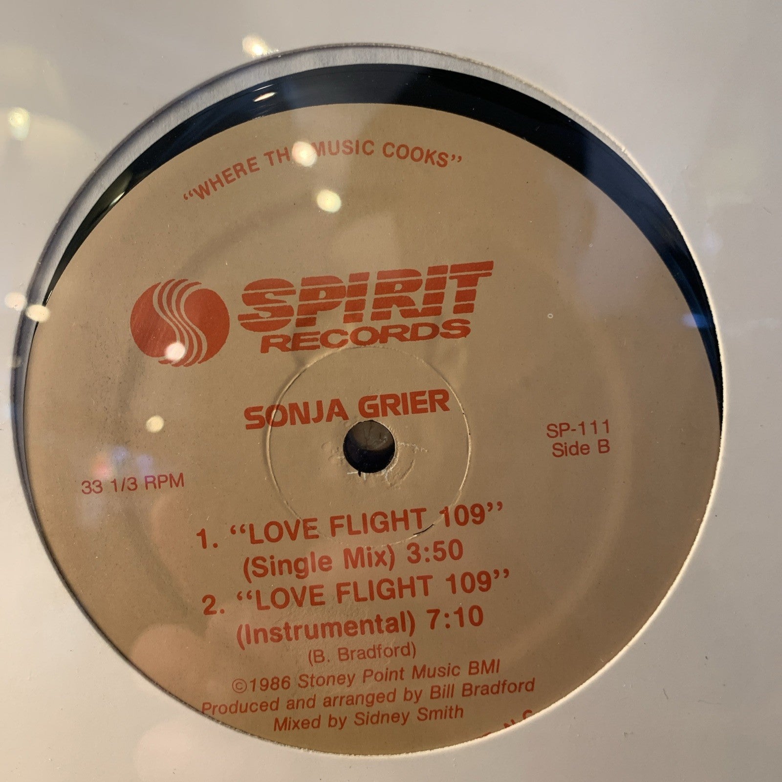 Sonja Grier ‎– Love Flight 109 - Spirit Records ‎– SP-111 - SEALED