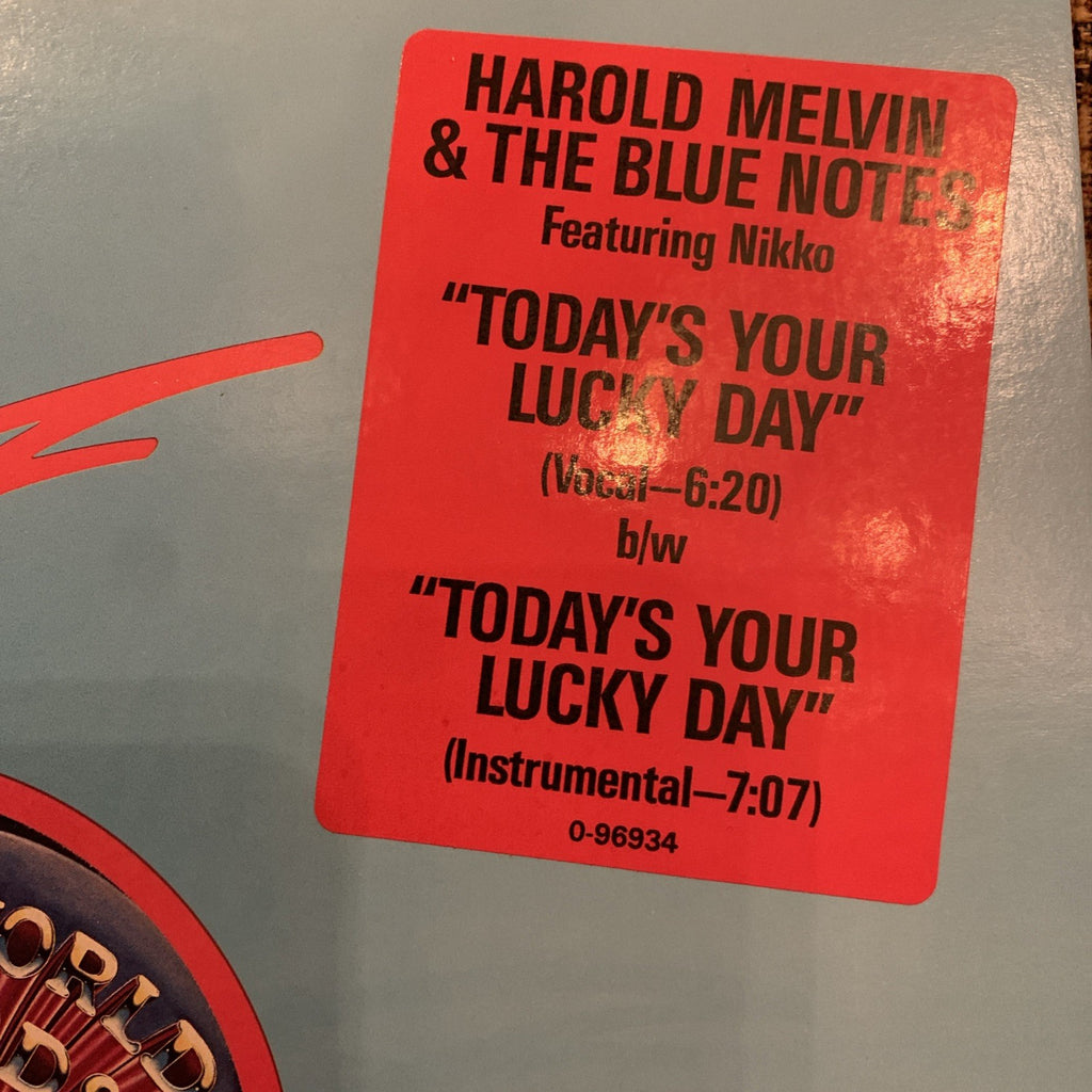Harold Melvin & The Blue Notes* Featuring Nikko – Today's Your Lucky Day - NM+