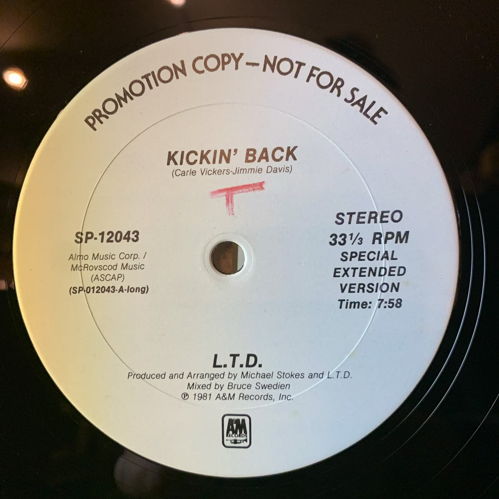 L.T.D. ‎– Kickin' Back -  A&M Records ‎– SP-12043 - 12” Promo - NM (M-)
