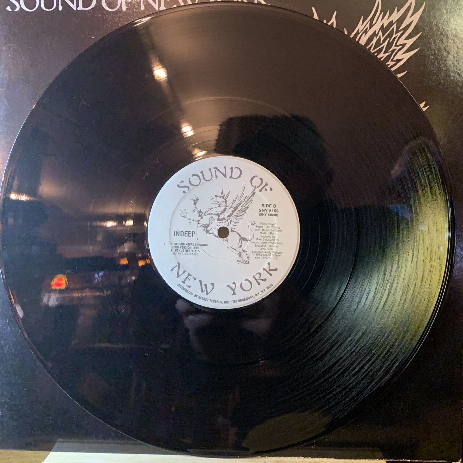 Indeep – The Record Keeps Spinning - Sound Of New York – SNY 5109 - 12” PROMO NM