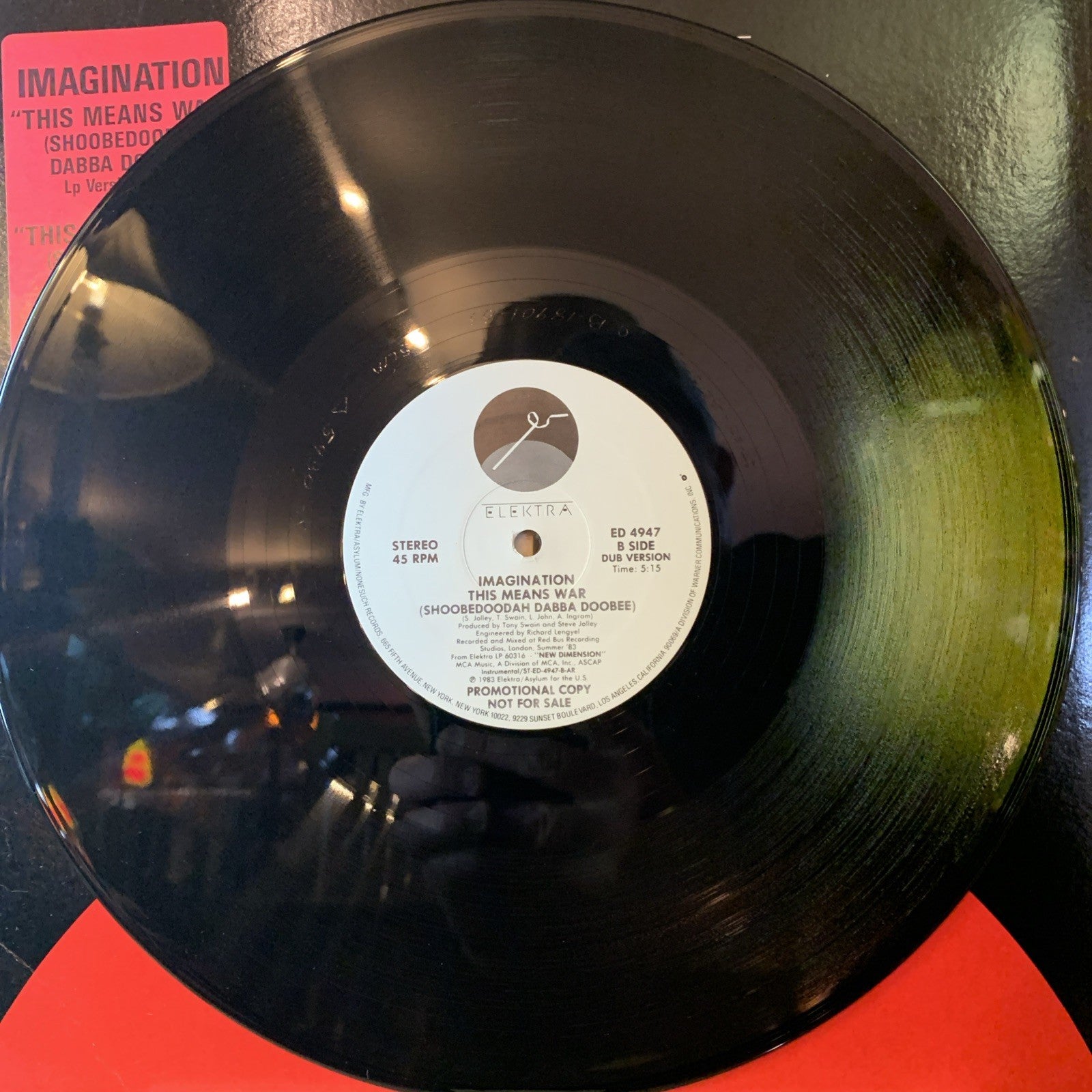 Imagination ‎– This Means War (Shoobedoodah Dabba Doobee) - 12” Promo - NM (M-)