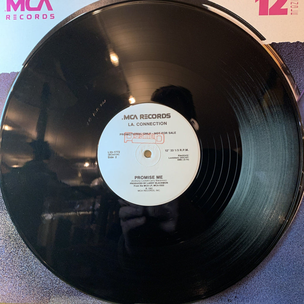 LA. Connection ‎– Burn Me Up / Promise Me - MCA Records - 12” Promo - EX