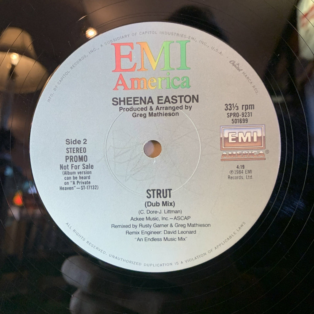 Sheena Easton – Strut - EMI America – SPRO-9230 - 12” Promo - NM(M-)