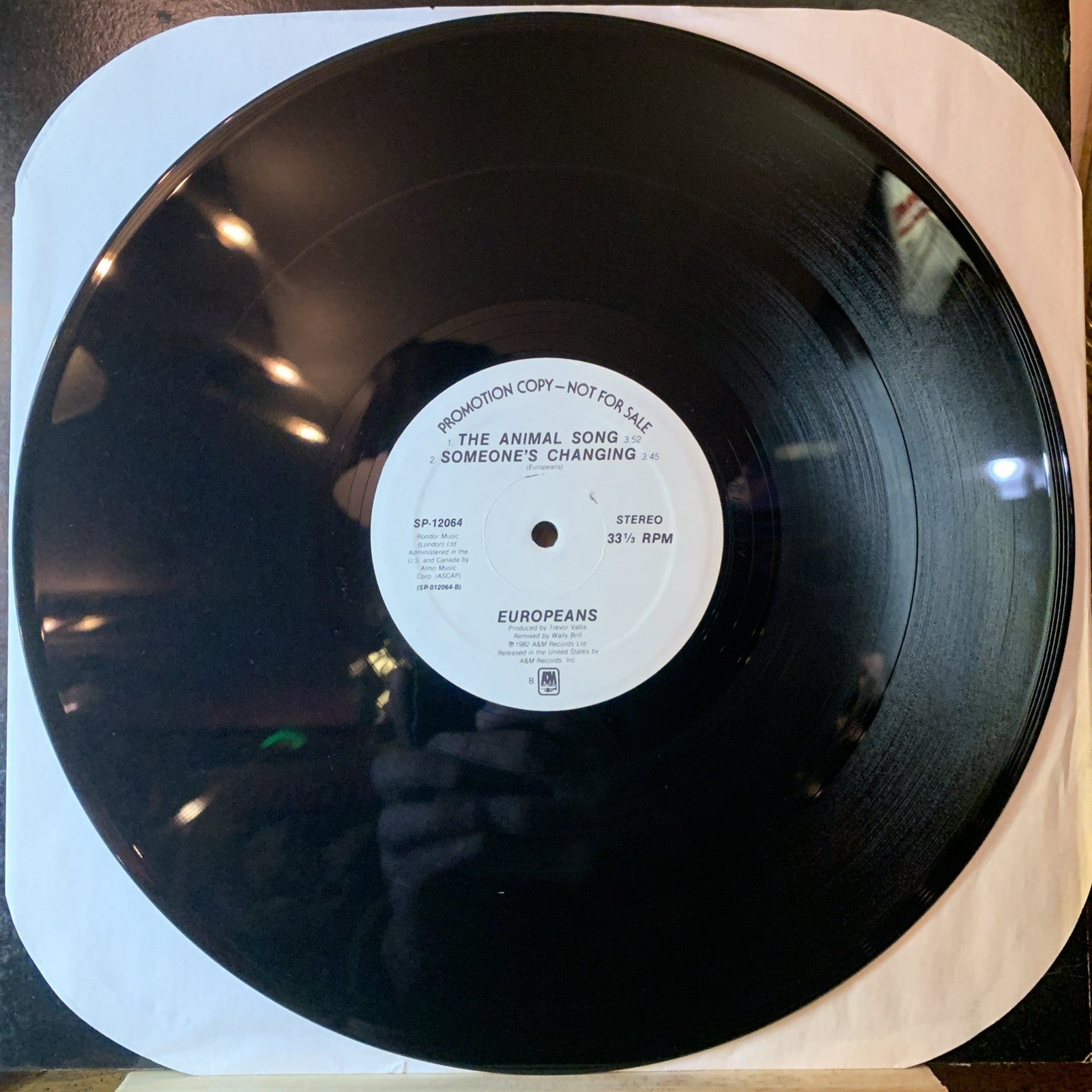 Europeans – The Animal Song - A&M Records – SP-12064 - 12” Promo - NM(M-)