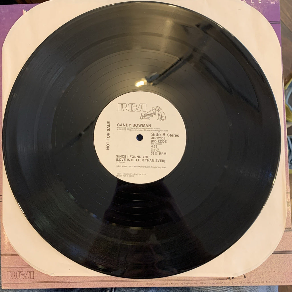 Candy Bowman – I Wanna Feel Your Love - 12” Promo RCA JD-12305 - Near Mint+