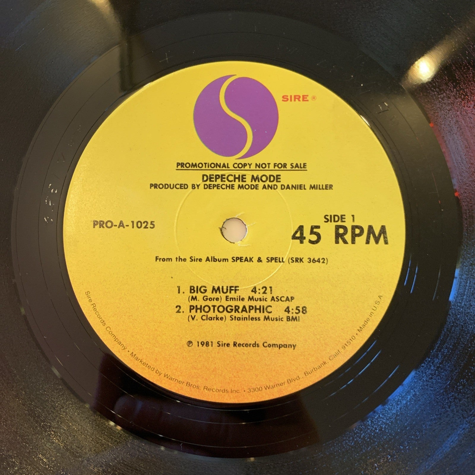 Depeche Mode Big Muff/Photographic/Nodisco/Boys Say Go! 12" Sire Promo