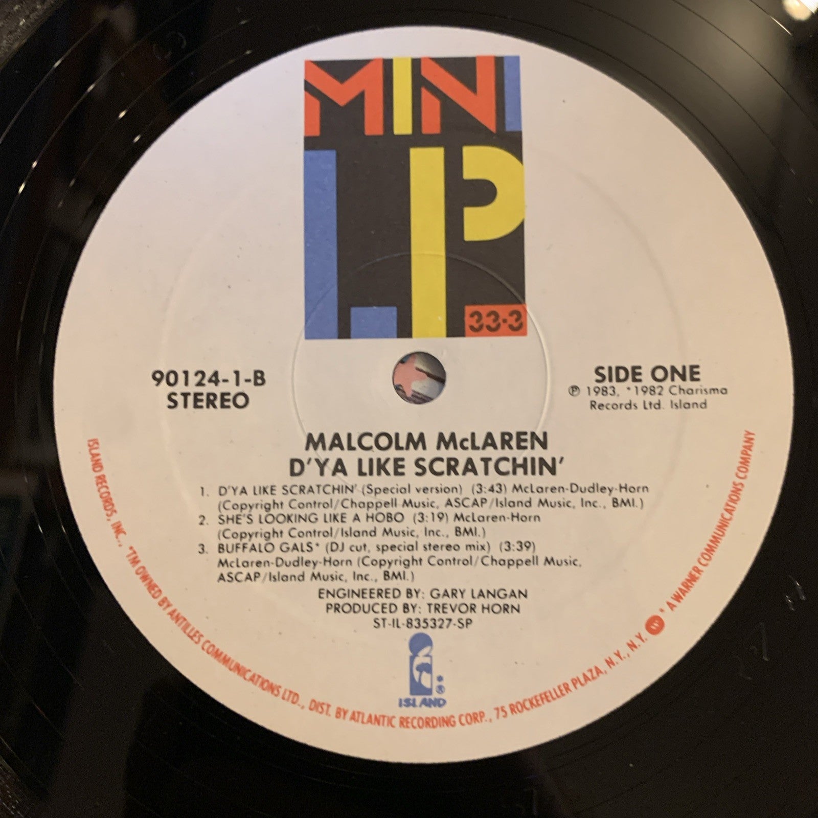 Malcolm Mclaren - D'ya Like Scratchin' -  Island Records ‎– Gold Promo - NM/NM