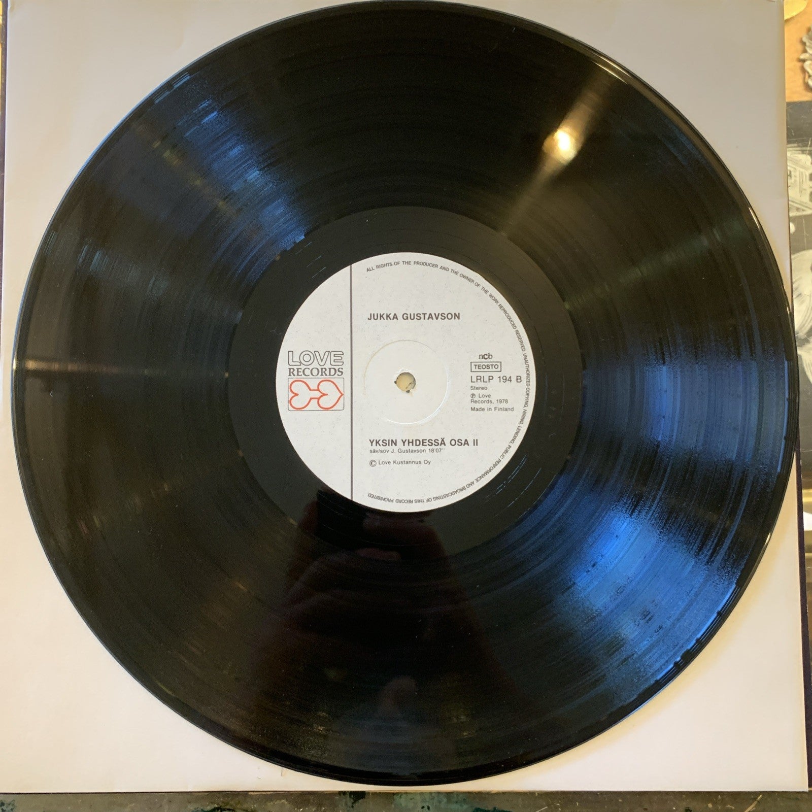 Jukka Gustavson's Alone Together Orchestra - Love Records 1st Press - EX/NM