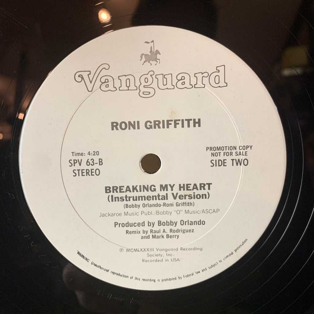 Roni Griffith – Breaking My Heart - Vanguard – SPV 63 - 12” Promo - NM (M-)