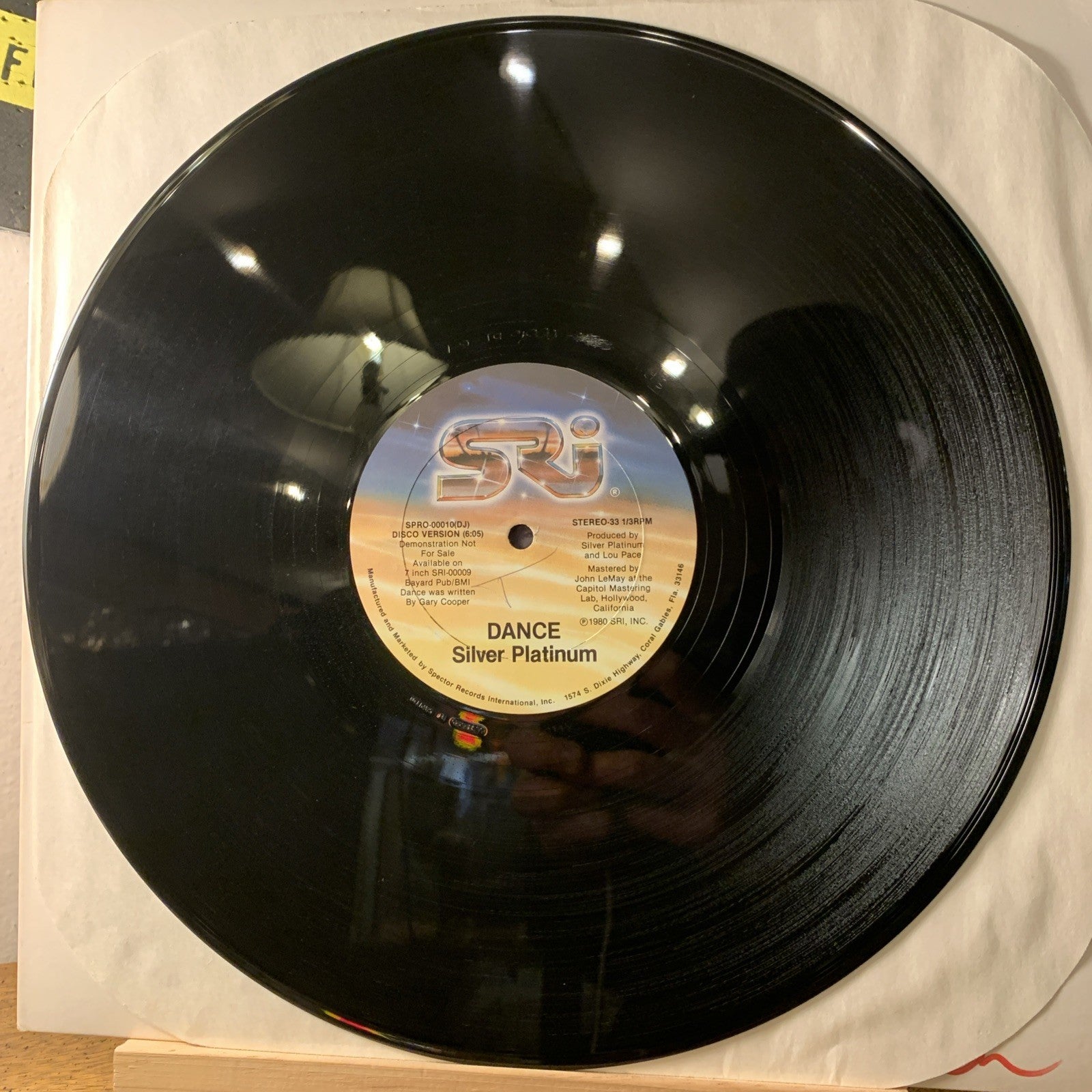 Silver Platinum ‎– Dance -  Spector Records International ‎- 12” Promo - NM+