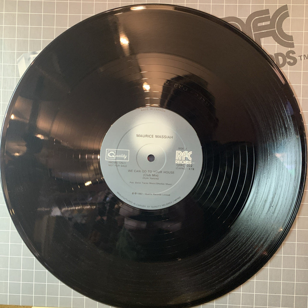 Maurice Massiah ‎– We Can Go To Your House -  Quality ‎– QRFC 022 - 12” Promo NM