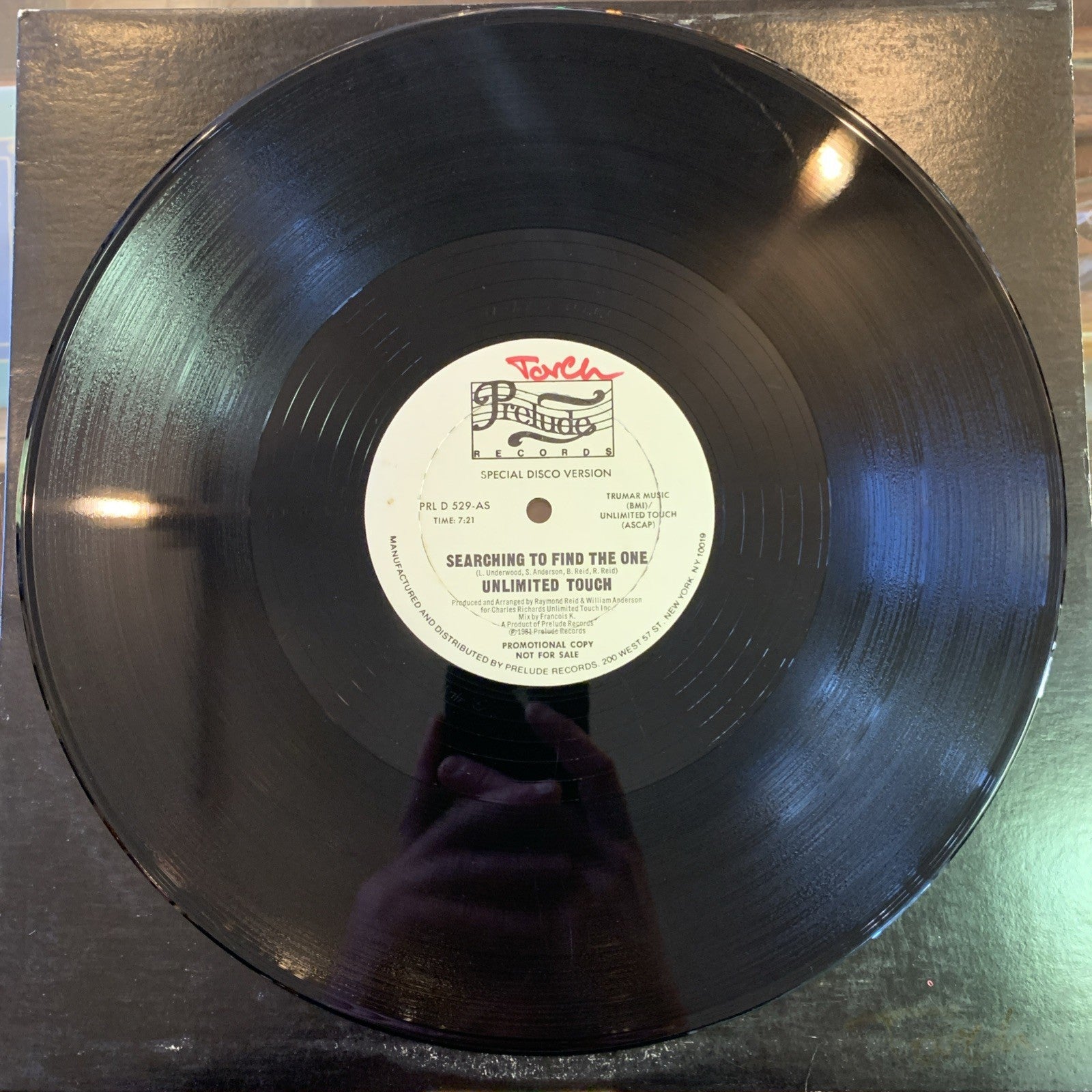 Unlimited Touch ‎– Searching To Find The One -  Prelude Records ‎- 12” Promo