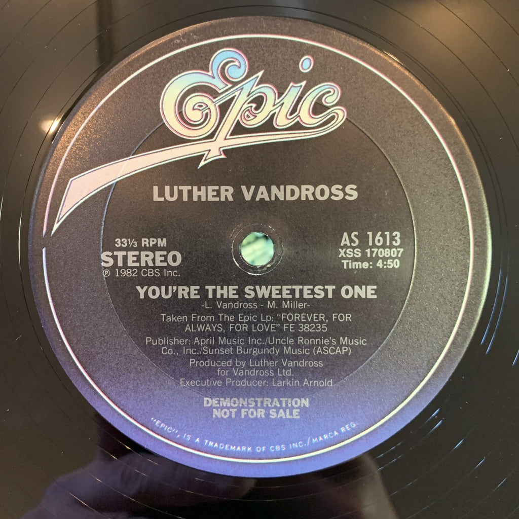 Luther Vandross – You're The Sweetest One / Since I Lost My Baby - 12” Promo NM+