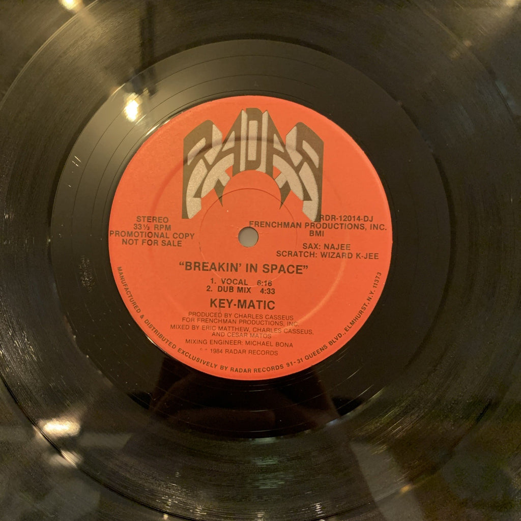 Key-Matic – Breakin' In Space - Radar Records – RDR-12014 - PROMO - EX/NM+