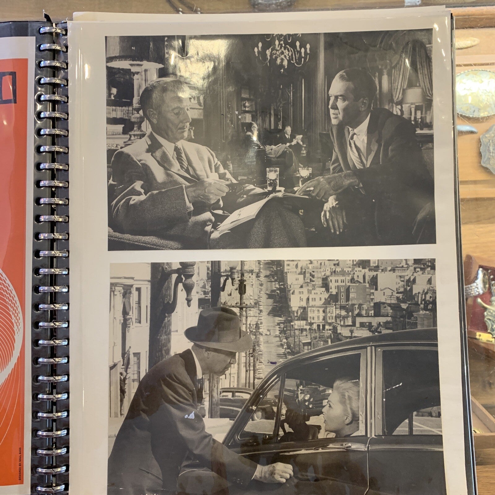 Movie Ephemera Scrapbook  - Vertigo - Alfred Hitchcock - Audrey Hepburn - Etc