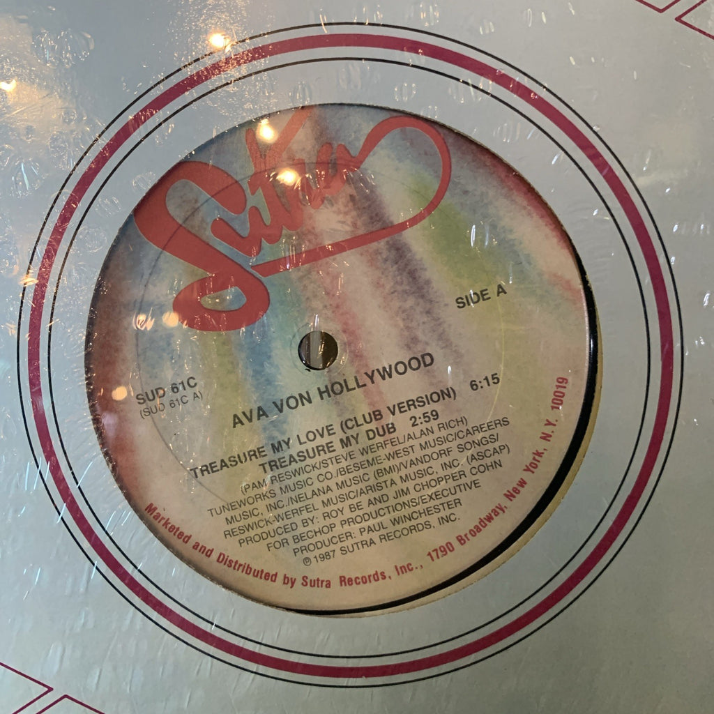 Ava Von Hollywood ‎– Treasure My Love -  Sutra Records ‎– SUD 61C - SEALED COPY